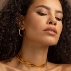 Classic Gold Hoop Earrings – 18K Gold Plated Bold Medium Hoops