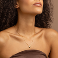 18K Gold Plated Puffy Heart Pendant Necklace – Minimal Romantic Gold Chain