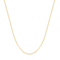 Children's curb chain, 1x1 link, 18k gold plated, hypoallergenic.