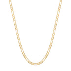 Children's curb chain, 3x1 link, 18k gold plated, hypoallergenic.