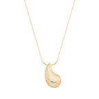 Abstract Openwork Pendant Necklace – 18K Gold Plated Modern Minimalist Jewelry