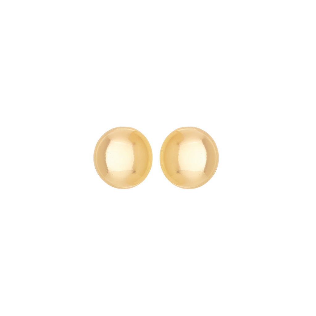Bold Dome Stud Earrings – 18K Gold Plated Minimalist Earrings
