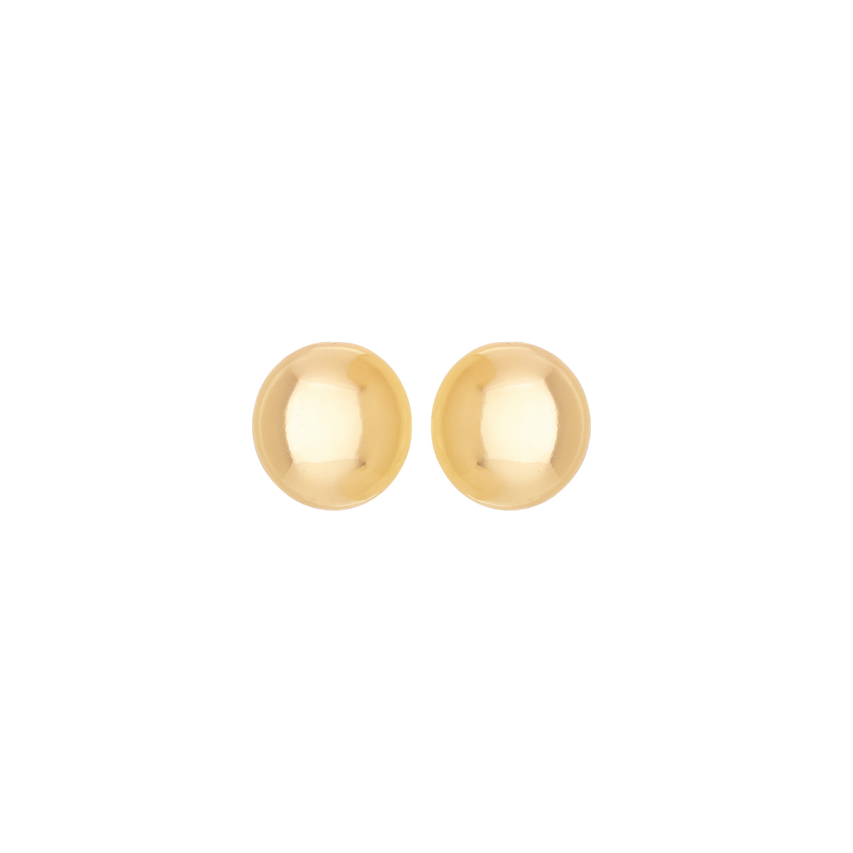 Bold Dome Stud Earrings – 18K Gold Plated Minimalist Earrings