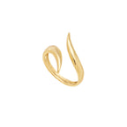 Adjustable organic ring with a delicate shape for everyday wear