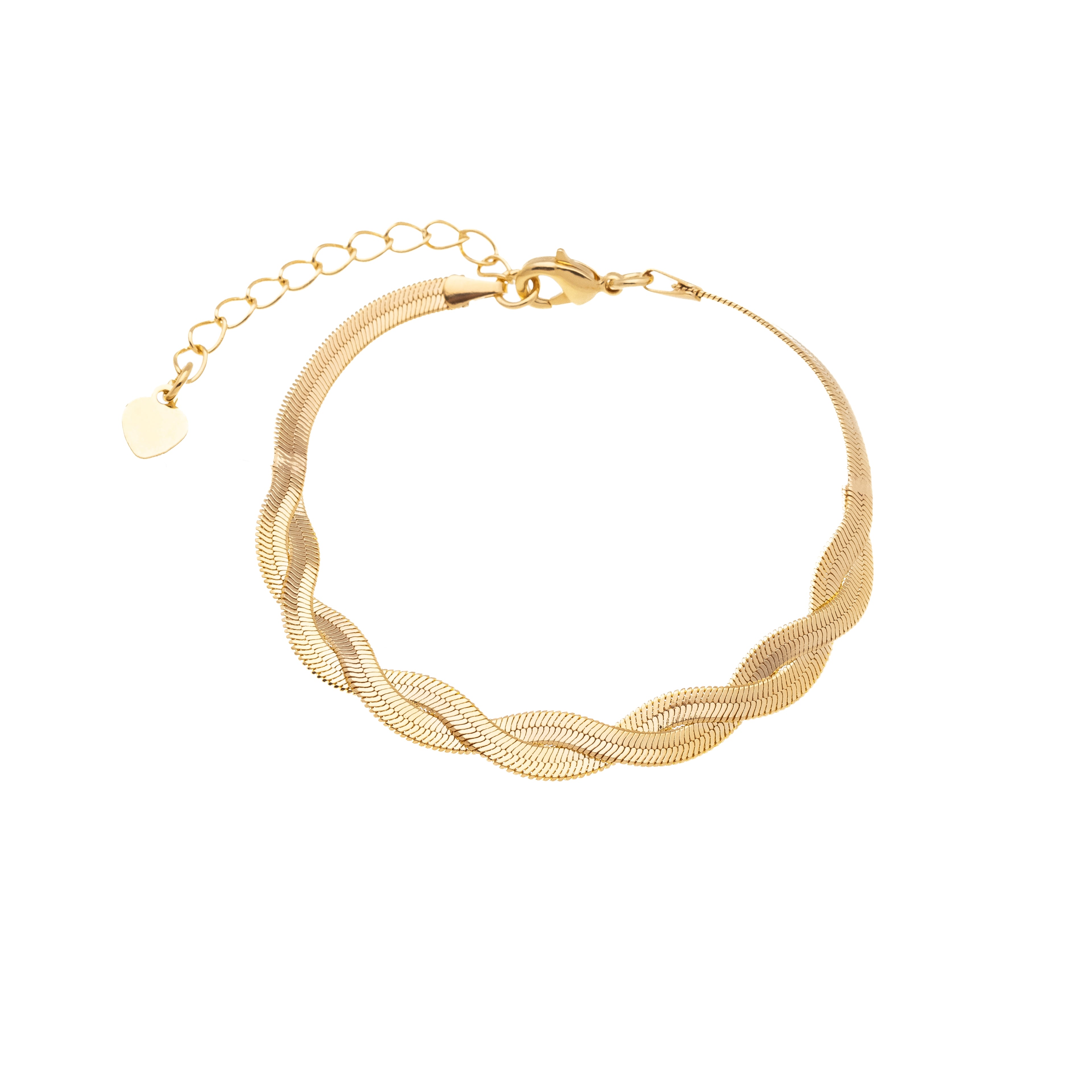18K Gold Plated Double Band Cuff Bracelet – Minimalist Open Bangle for Women